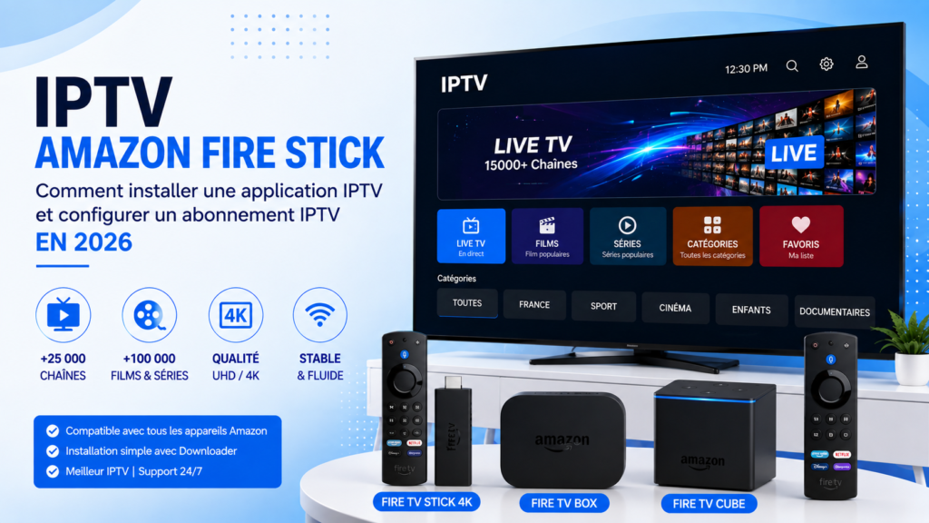 IPTV Amazon Fire Stick avec Fire TV Stick, Fire TV Box et Fire TV Cube