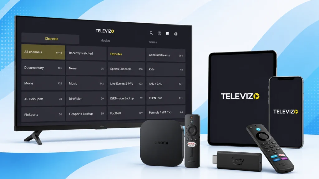 Televizo 2026 sur Smart TV, tablette et téléphone pour regarder IPTV