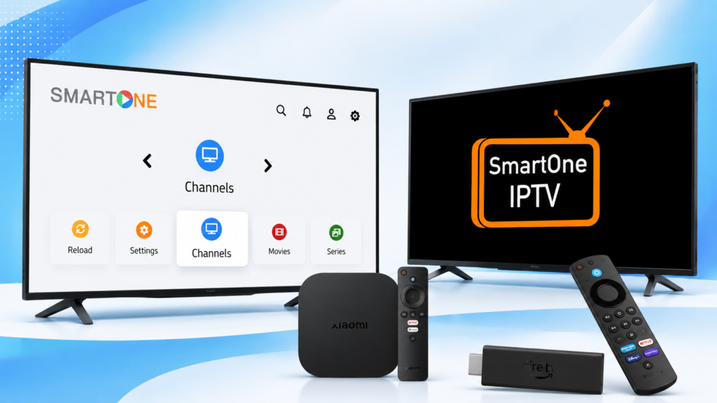 Smartone IPTV 2026 sur Smart TV avec configuration d’un abonnement IPTV